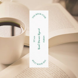 Minitarjeta De Visita El Escudo del club de lectura discute la repetició