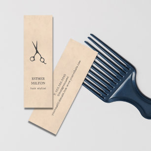 Minitarjeta De Visita El gris elegante elegante de la textura Scissors