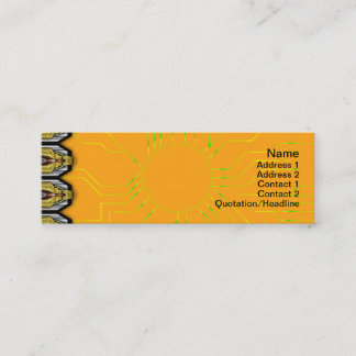 Minitarjeta De Visita El magma rojo ardiente agita el papel grande