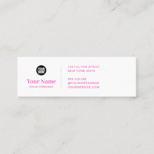 Minitarjeta De Visita El minúsculo logotipo de negocios simple minimalis