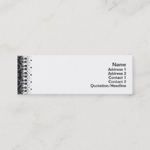 Minitarjeta De Visita El negro agita pequeño