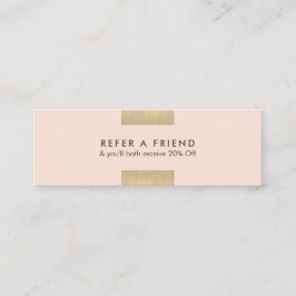 Minitarjeta De Visita El oro elegante moderno elegante Rubor de