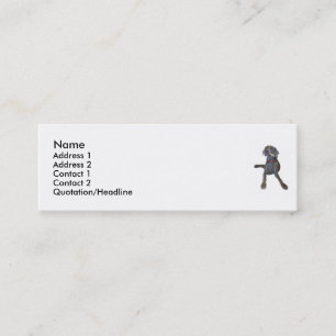 Minitarjeta De Visita El perfil carda Weimaraner