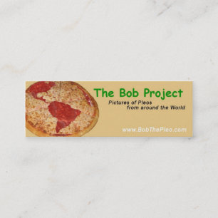Minitarjeta De Visita El proyecto de Bob