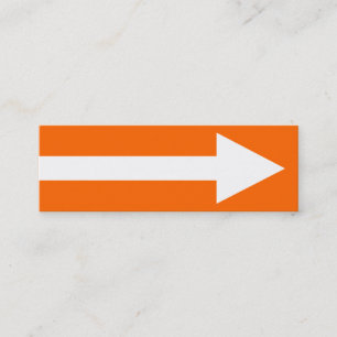 Minitarjeta De Visita El punto completo II - Naranja, blanco y gris