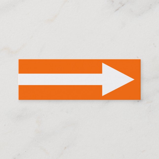 Minitarjeta De Visita El punto completo II - Naranja, blanco y gris (Anverso)