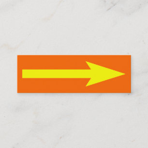 Minitarjeta De Visita El punto completo - Naranja, amarillo y gris