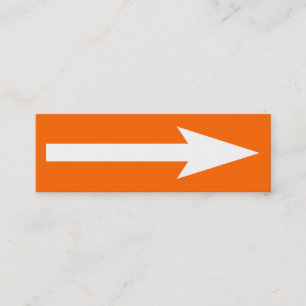 Minitarjeta De Visita El punto completo - Naranja, blanco y gris