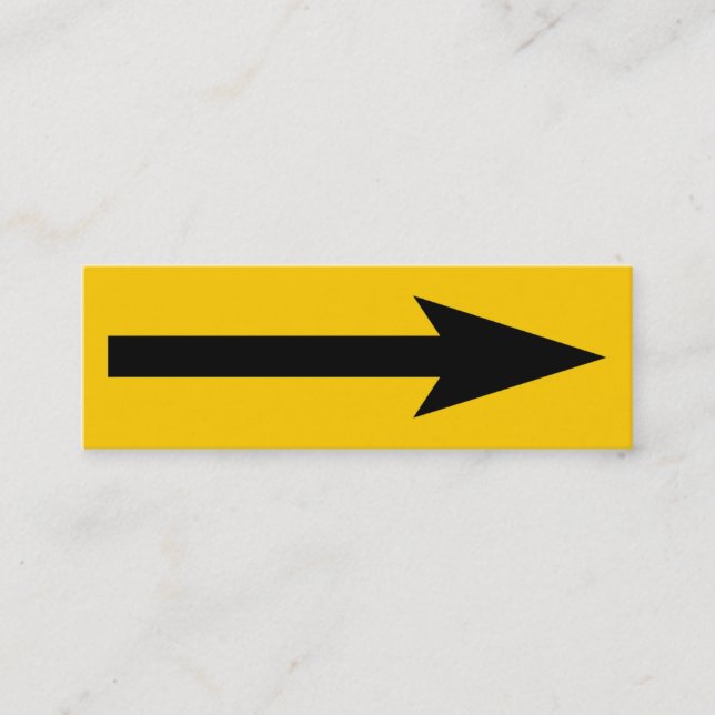 Minitarjeta De Visita El punto completo - negro y ámbar (Anverso)