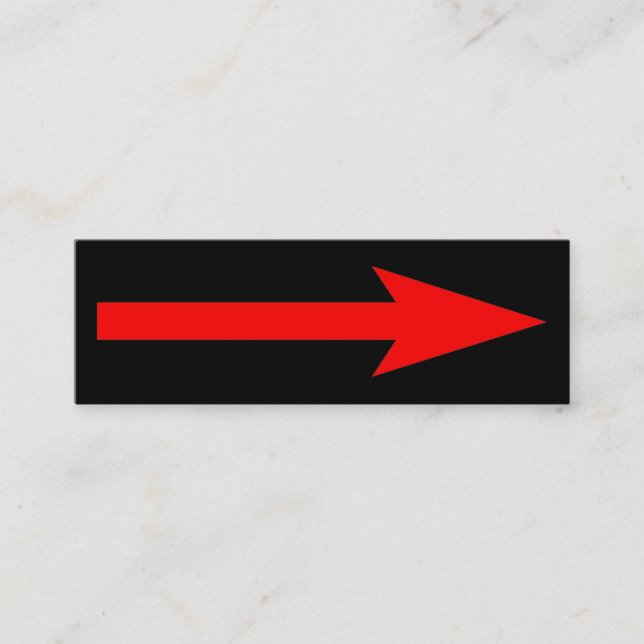 Minitarjeta De Visita El punto completo - negro y rojo (Anverso)