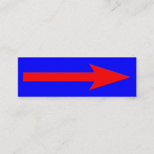 Minitarjeta De Visita El punto completo - rojo y azul