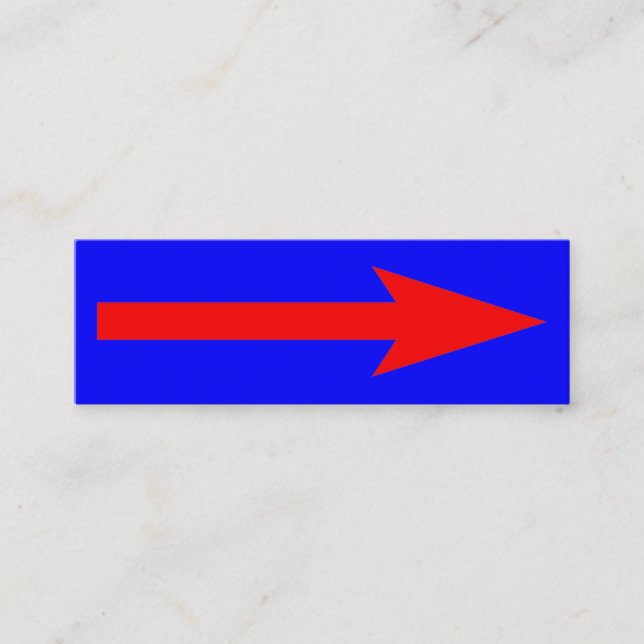 Minitarjeta De Visita El punto completo - rojo y azul (Anverso)