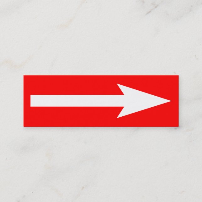 Minitarjeta De Visita El punto completo - rojo y blanco (Anverso)