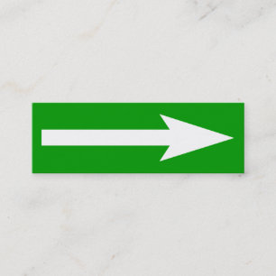 Minitarjeta De Visita El punto completo - verde, blanco y gris