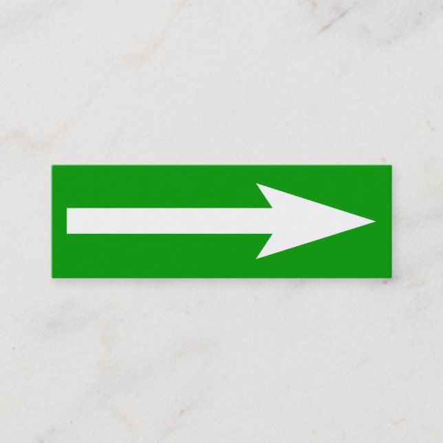 Minitarjeta De Visita El punto completo - verde, blanco y gris (Anverso)