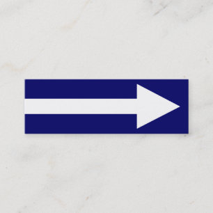 Minitarjeta De Visita El punto entero II - azul marino y blanco