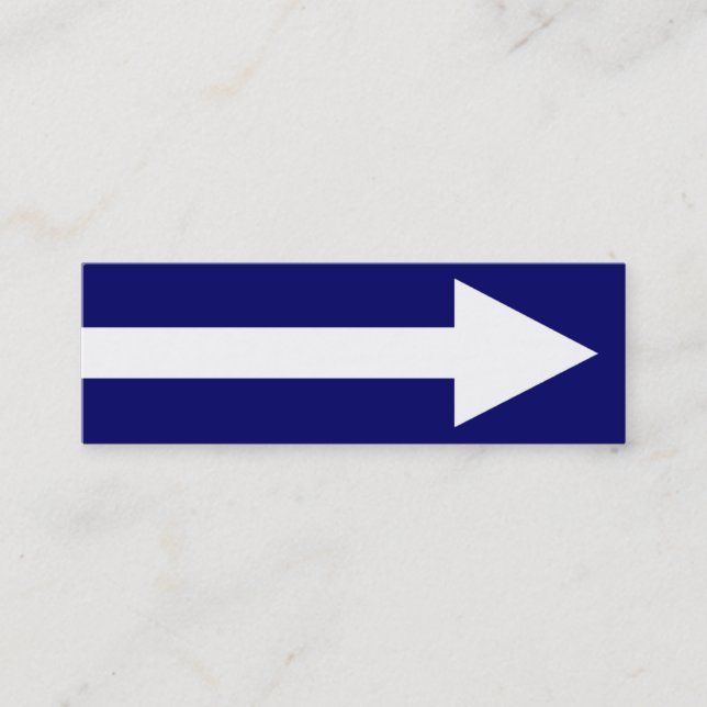 Minitarjeta De Visita El punto entero II - azul marino y blanco (Anverso)