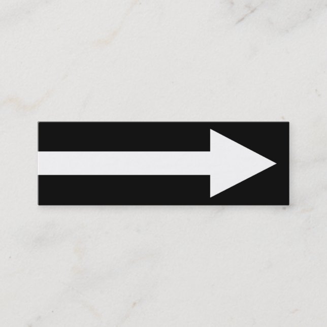 Minitarjeta De Visita El punto entero II - blanco y negro (Anverso)