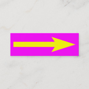 Minitarjeta De Visita El punto entero - Magenta, amarillo y gris