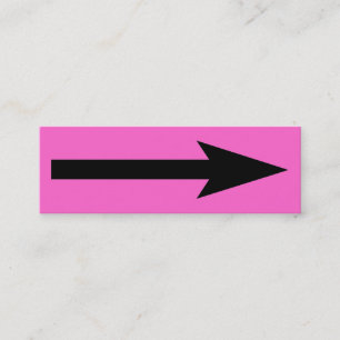 Minitarjeta De Visita El punto entero - negro con rosa