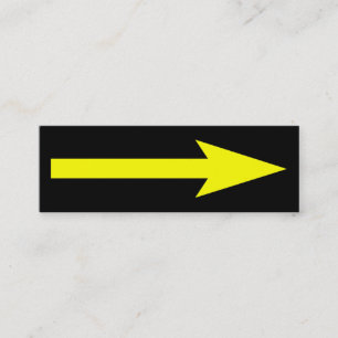 Minitarjeta De Visita El punto entero - negro y amarillo