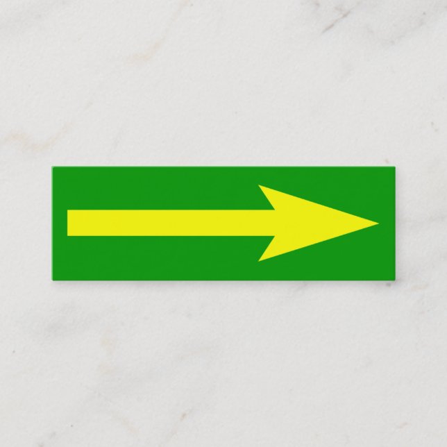 Minitarjeta De Visita El punto entero - verde, amarillo y gris (Anverso)