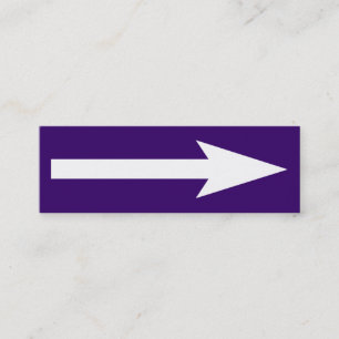 Minitarjeta De Visita El punto entero - violeta y blanco oscuros