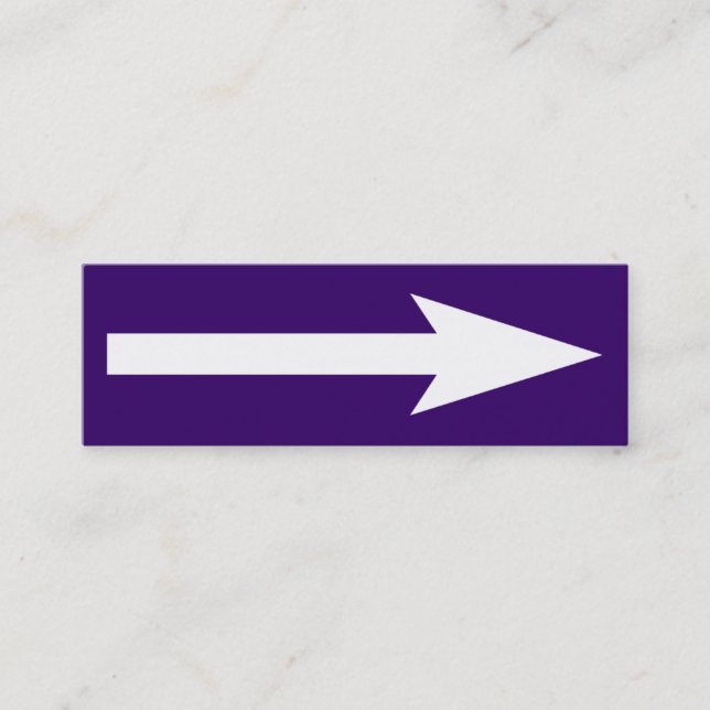 Minitarjeta De Visita El punto entero - violeta y blanco oscuros (Anverso)