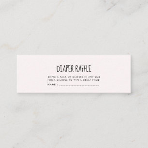 Minitarjeta De Visita elefante rosa lindo Lluvia de pañales para la duch