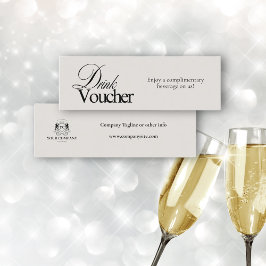 Minitarjeta De Visita Elegante Bolsa de Logotipo de Negocio de Caligrafí