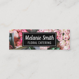 Minitarjeta De Visita Elegante Bouquet de flores | Florist Catering
