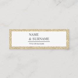 Minitarjeta De Visita Elegante Glitter LuxeTarjeta social Mini Business 