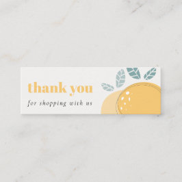 Minitarjeta De Visita Elegante Limón Aburrido Fruto Gracias Comprar