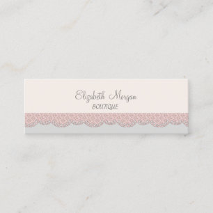Minitarjeta De Visita Elegante Lujo Chic , Encaje