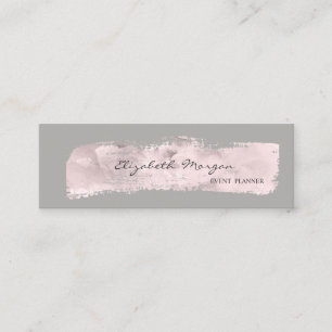 Minitarjeta De Visita Elegante Moderno Estilo Sencillo, Paint Stroke