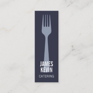 Minitarjeta De Visita Elegante moderno logotipo minimalista de catering 
