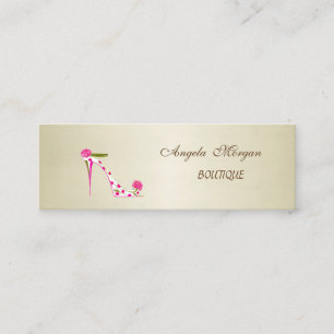Minitarjeta De Visita Elegante Moderno Profesional con Tacón Estiloso