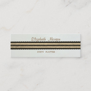 Minitarjeta De Visita Elegante Profesional Elegante Moderno, De Banda
