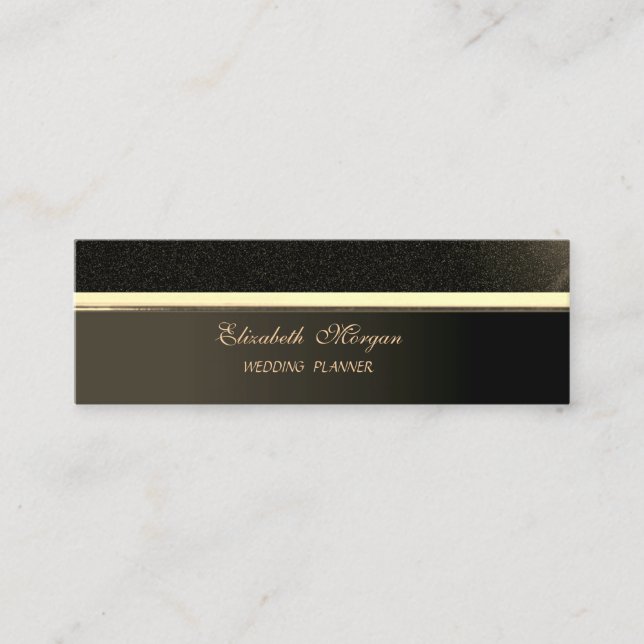 Minitarjeta De Visita Elegante Profesional Elegante Sofisticado (Anverso)