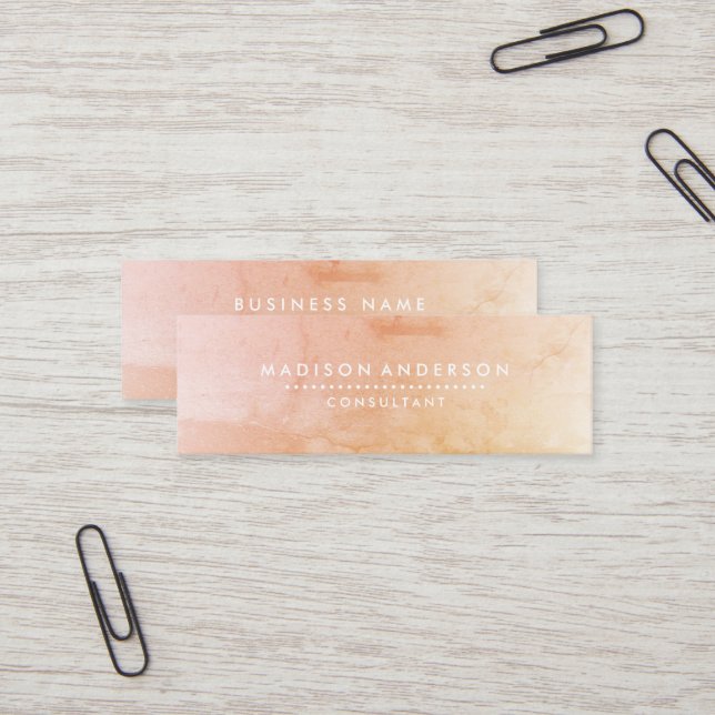 Minitarjeta De Visita Elegante profesional Metalizado moderno plateado (Anverso/Reverso In Situ)