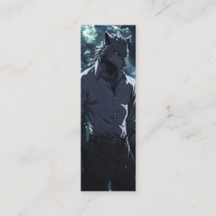Minitarjeta De Visita Elegante Werewolf Anime