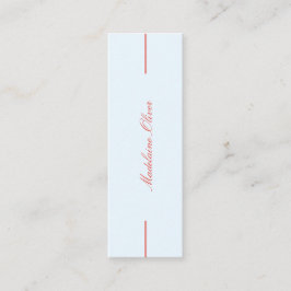 Minitarjeta De Visita Elegante y moderno Solicitor Profesional Azul