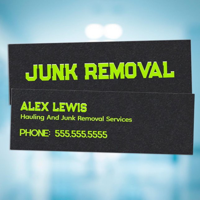 Minitarjeta De Visita Eliminación de correo no deseado (Junk Removal Mini Business Cards)
