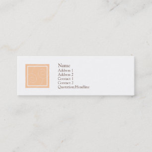 Minitarjeta De Visita Elise - melocotón