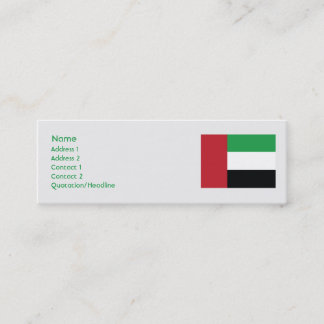 Minitarjeta De Visita Emiratos Árabes Unidos - Skinny
