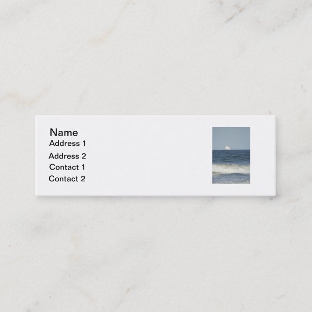 Minitarjeta De Visita En la distancia (Anverso)