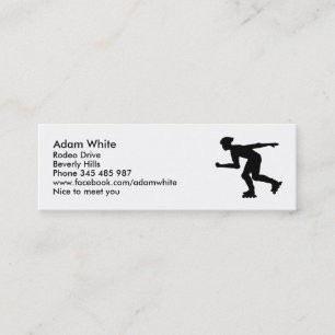 Minitarjeta De Visita En línea patinando