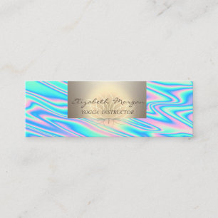 Minitarjeta De Visita Encanto profesional, Lotus Holographic de moda