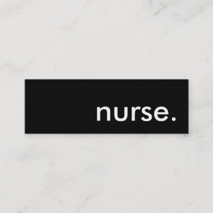 Minitarjeta De Visita enfermera.