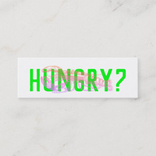 Minitarjeta De Visita Entrega holografic de lujo moderna de los mariscos